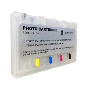 Cartucho Epson Picturemate T5846 Recargable Chip PERMANENTE + Obsequio