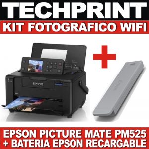 Impresora Fotografica Epson PictureMate PM525 Portatil + Batería Original Epson