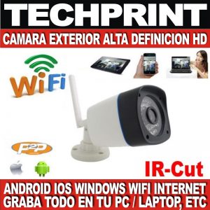 Camara Ip Exteriores Inalambrica Vision Nocturna Graba Video