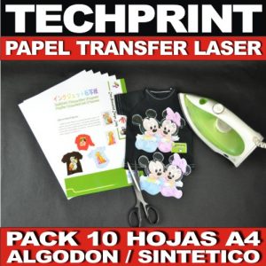 Papel Transfer Textil Prendas Oscuras A4 X Hoja - Liderart PERU