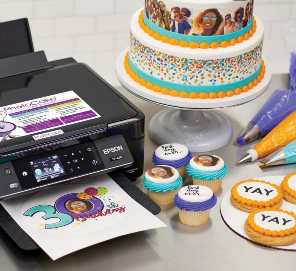 Impresora Tinta Comestible Epson Fototortas Cupcakes Gelatinas ETC